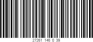 Código de barras (EAN, GTIN, SKU, ISBN): '27261_146_0_39'