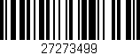 Código de barras (EAN, GTIN, SKU, ISBN): '27273499'