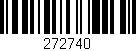 Código de barras (EAN, GTIN, SKU, ISBN): '272740'