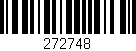 Código de barras (EAN, GTIN, SKU, ISBN): '272748'