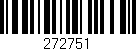 Código de barras (EAN, GTIN, SKU, ISBN): '272751'