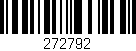 Código de barras (EAN, GTIN, SKU, ISBN): '272792'