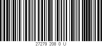 Código de barras (EAN, GTIN, SKU, ISBN): '27279_208_0_U'