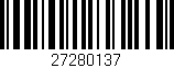 Código de barras (EAN, GTIN, SKU, ISBN): '27280137'
