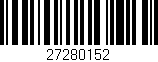 Código de barras (EAN, GTIN, SKU, ISBN): '27280152'