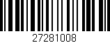 Código de barras (EAN, GTIN, SKU, ISBN): '27281008'