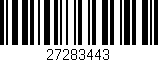 Código de barras (EAN, GTIN, SKU, ISBN): '27283443'