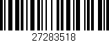 Código de barras (EAN, GTIN, SKU, ISBN): '27283518'