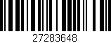 Código de barras (EAN, GTIN, SKU, ISBN): '27283648'