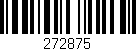 Código de barras (EAN, GTIN, SKU, ISBN): '272875'