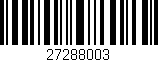 Código de barras (EAN, GTIN, SKU, ISBN): '27288003'