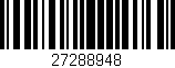 Código de barras (EAN, GTIN, SKU, ISBN): '27288948'