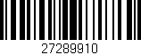 Código de barras (EAN, GTIN, SKU, ISBN): '27289910'