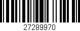 Código de barras (EAN, GTIN, SKU, ISBN): '27289970'