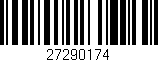 Código de barras (EAN, GTIN, SKU, ISBN): '27290174'