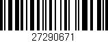 Código de barras (EAN, GTIN, SKU, ISBN): '27290671'