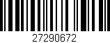 Código de barras (EAN, GTIN, SKU, ISBN): '27290672'