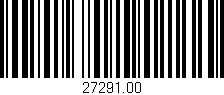 Código de barras (EAN, GTIN, SKU, ISBN): '27291.00'