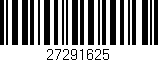 Código de barras (EAN, GTIN, SKU, ISBN): '27291625'