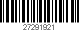 Código de barras (EAN, GTIN, SKU, ISBN): '27291921'