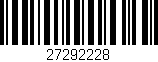 Código de barras (EAN, GTIN, SKU, ISBN): '27292228'