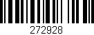 Código de barras (EAN, GTIN, SKU, ISBN): '272928'