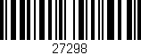 Código de barras (EAN, GTIN, SKU, ISBN): '27298'