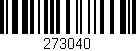 Código de barras (EAN, GTIN, SKU, ISBN): '273040'