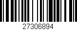 Código de barras (EAN, GTIN, SKU, ISBN): '27306894'