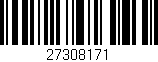 Código de barras (EAN, GTIN, SKU, ISBN): '27308171'