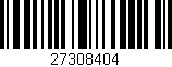 Código de barras (EAN, GTIN, SKU, ISBN): '27308404'