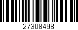 Código de barras (EAN, GTIN, SKU, ISBN): '27308498'