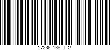 Código de barras (EAN, GTIN, SKU, ISBN): '27338_168_0_G'