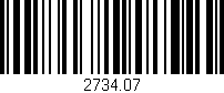 Código de barras (EAN, GTIN, SKU, ISBN): '2734.07'