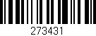 Código de barras (EAN, GTIN, SKU, ISBN): '273431'