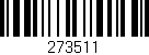 Código de barras (EAN, GTIN, SKU, ISBN): '273511'
