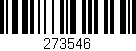 Código de barras (EAN, GTIN, SKU, ISBN): '273546'