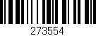 Código de barras (EAN, GTIN, SKU, ISBN): '273554'