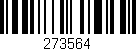 Código de barras (EAN, GTIN, SKU, ISBN): '273564'