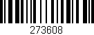 Código de barras (EAN, GTIN, SKU, ISBN): '273608'