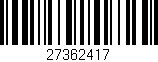 Código de barras (EAN, GTIN, SKU, ISBN): '27362417'