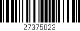 Código de barras (EAN, GTIN, SKU, ISBN): '27375023'