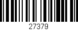 Código de barras (EAN, GTIN, SKU, ISBN): '27379'