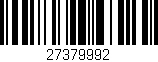 Código de barras (EAN, GTIN, SKU, ISBN): '27379992'
