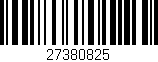 Código de barras (EAN, GTIN, SKU, ISBN): '27380825'