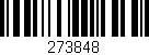 Código de barras (EAN, GTIN, SKU, ISBN): '273848'