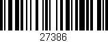 Código de barras (EAN, GTIN, SKU, ISBN): '27386'
