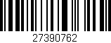 Código de barras (EAN, GTIN, SKU, ISBN): '27390762'