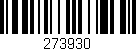 Código de barras (EAN, GTIN, SKU, ISBN): '273930'