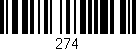 Código de barras (EAN, GTIN, SKU, ISBN): '274'